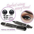 Wingliner Eyeliner Stamp Waterproof Makeup, Smudgeproof, 2 Pk Long Lasting Liquid Eyeliner Pen, Vamp Style Wing Left and Right Side