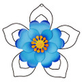 12" Metal Flower Wall Decor, Wall Art Sculpture, Metal Daisy Indoor/Outdoor