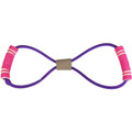 Rubber Exercise Pull Rope Resistance Bands Elastic Yoga Fitness Equipment, Purple/Pink