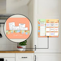 Meal and Shopping Planner Organizer, Magnetic or Wall Mount Kitchen Planning with Easy Tear-Off Grocery Lists