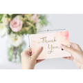40 Gold Pink All Occasions Envelopes, Stickers Thank You Notes Cards Set 4x6"