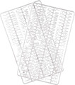 White Plastic Set of Letters Numbers and Symbols for Blackboard Home Decor Alphabet Characters for Board, 3.75" Height