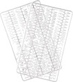 White Plastic Set of Letters Numbers and Symbols for Blackboard Home Decor Alphabet Characters for Board, 3.75" Height