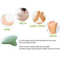 Gua Sha Facial tools Guasha Heart Natural Jade Stone Massage scraper for Face Body Spa, Face Lift Tighten Decreases Puffiness