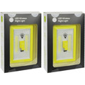 (2-Pack) Super Bright ""Light Switch Shaped"; Battery Powered LED Indoor Light