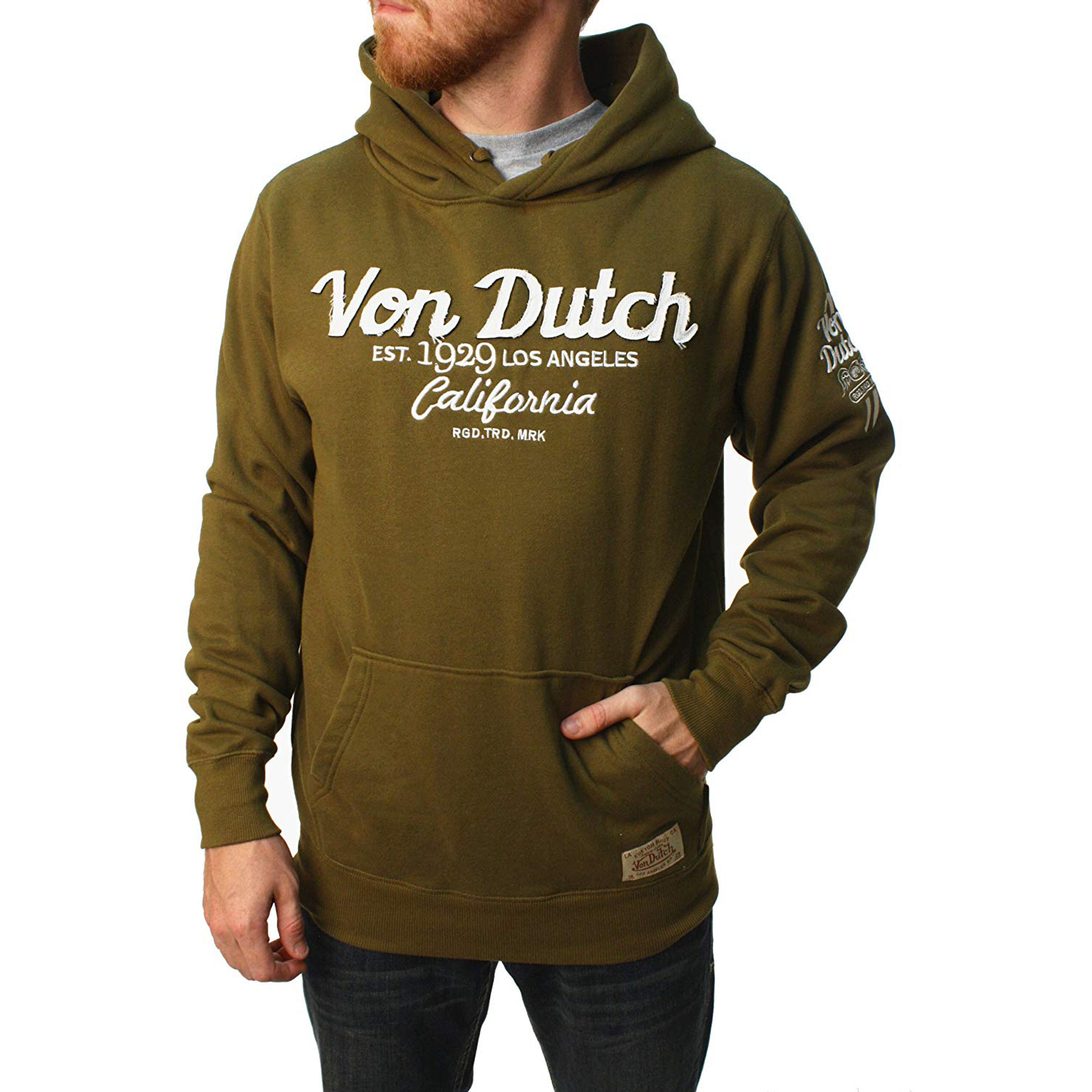 Von Dutch Logo Men s Pullover Hoodie