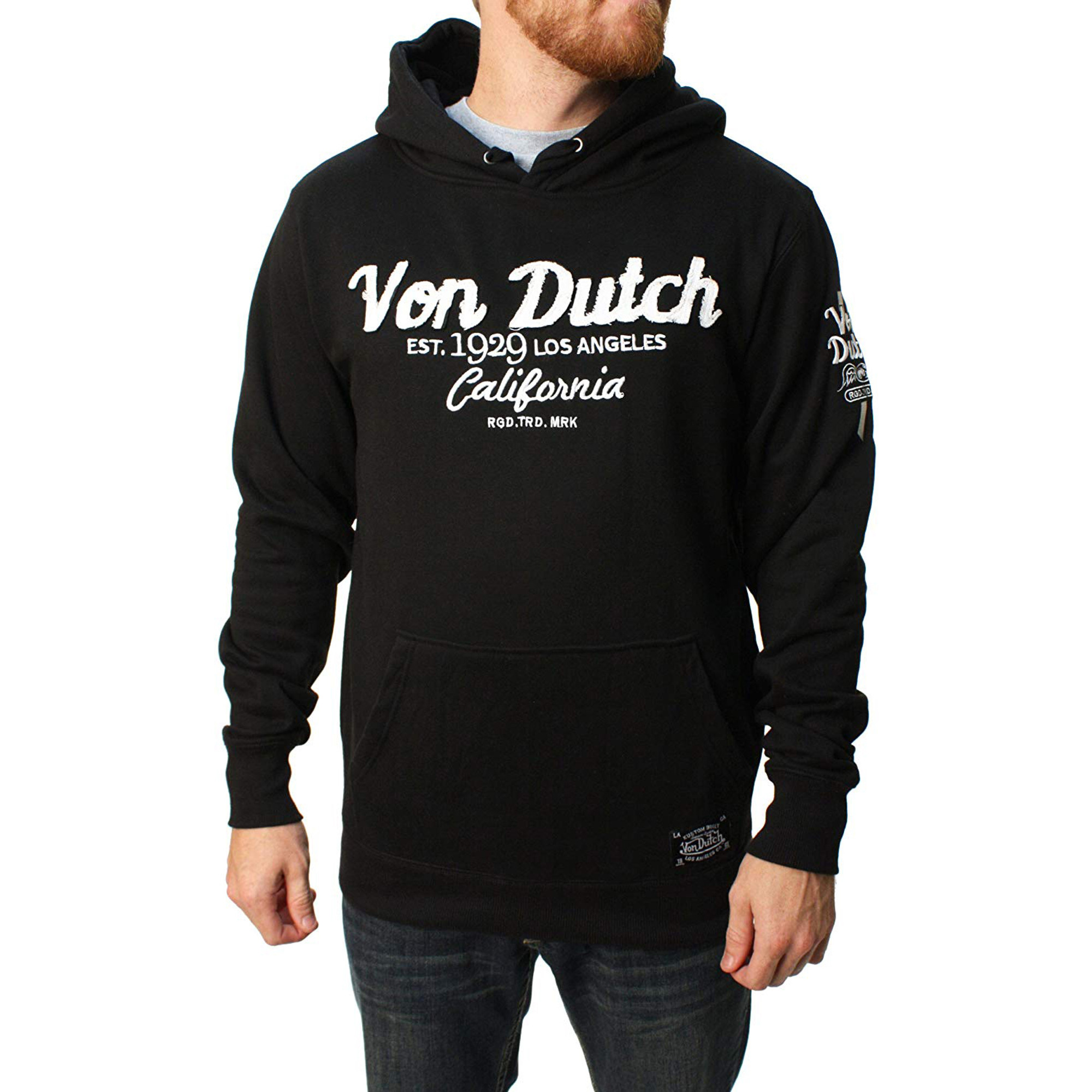 Von Dutch Logo Men s Pullover Hoodie