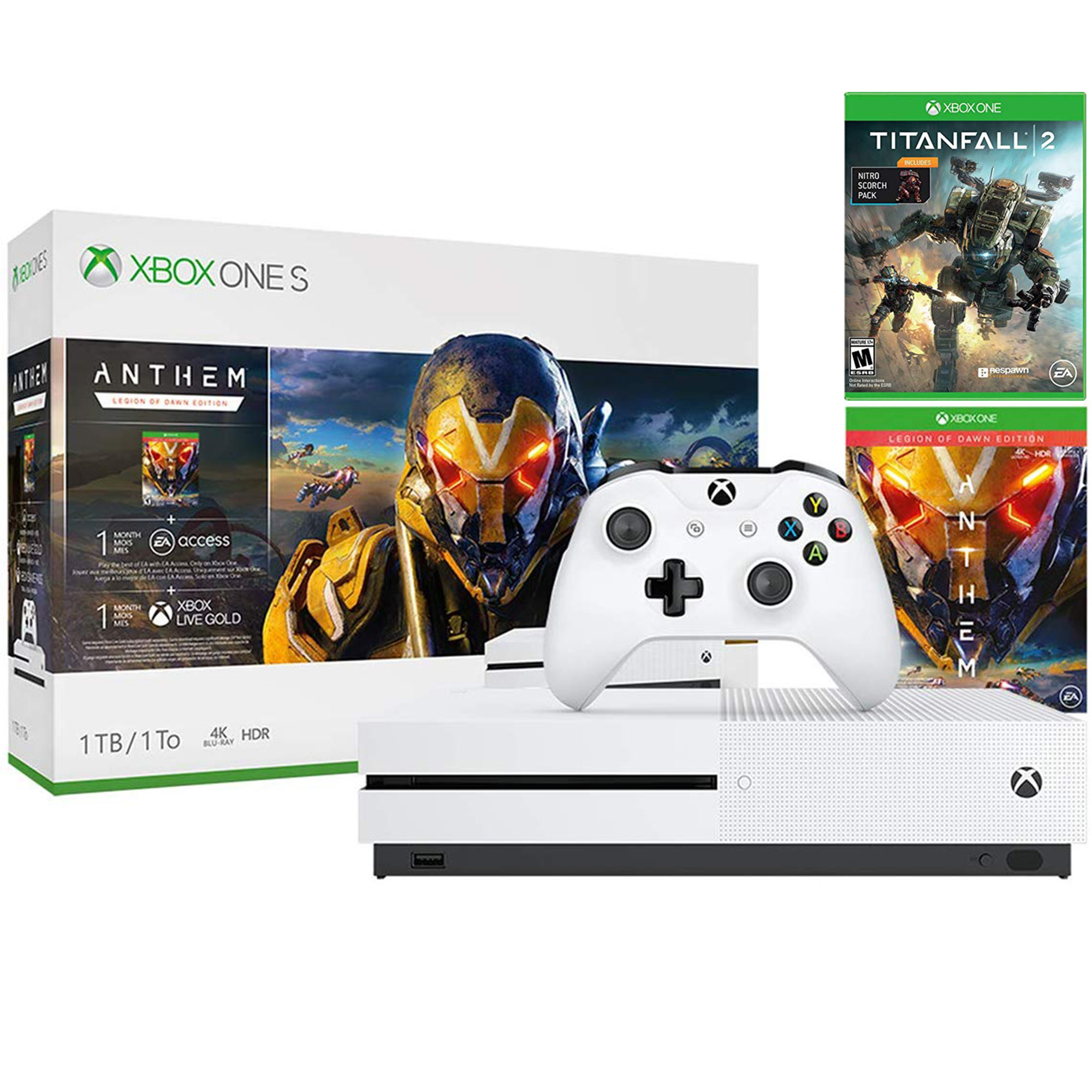 Microsoft Xbox One S, 1TB Console & Anthem: Legion of Dawn