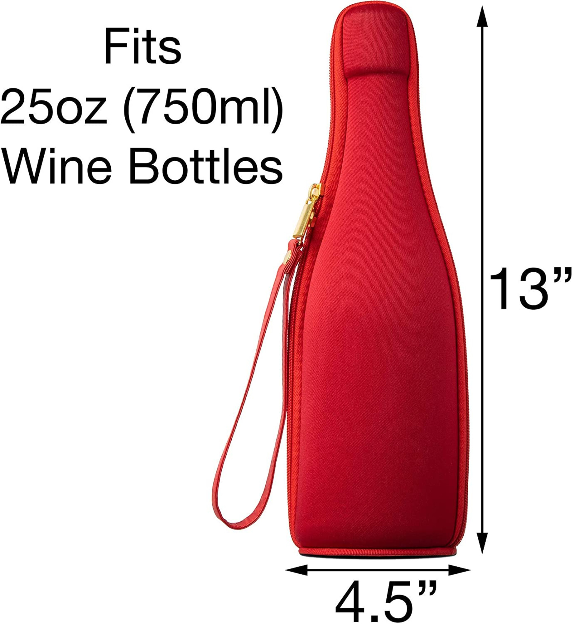 Insulated Wine Champagne Bottle Case Portable Cooler Bag for