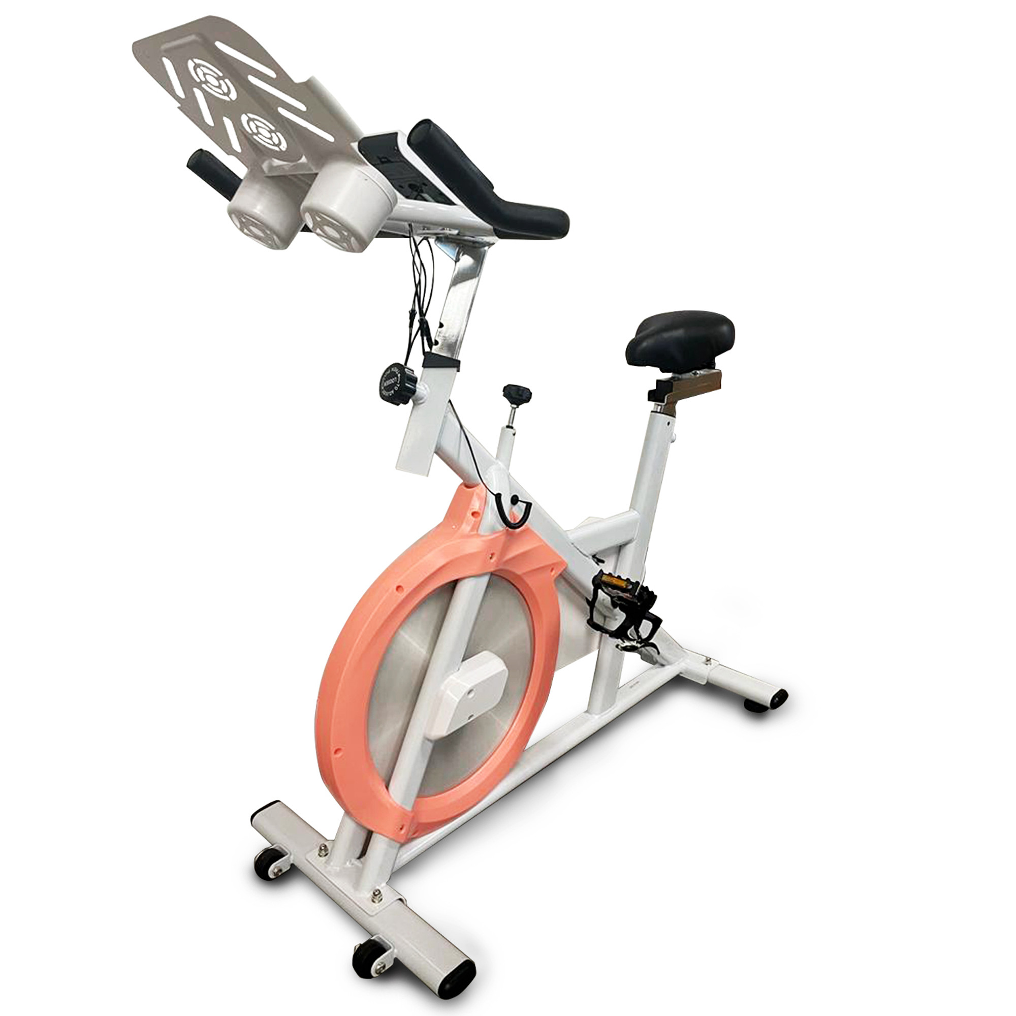 Folding Exercise Spin Bike Compact Foldable Stationary Bike Magnetic