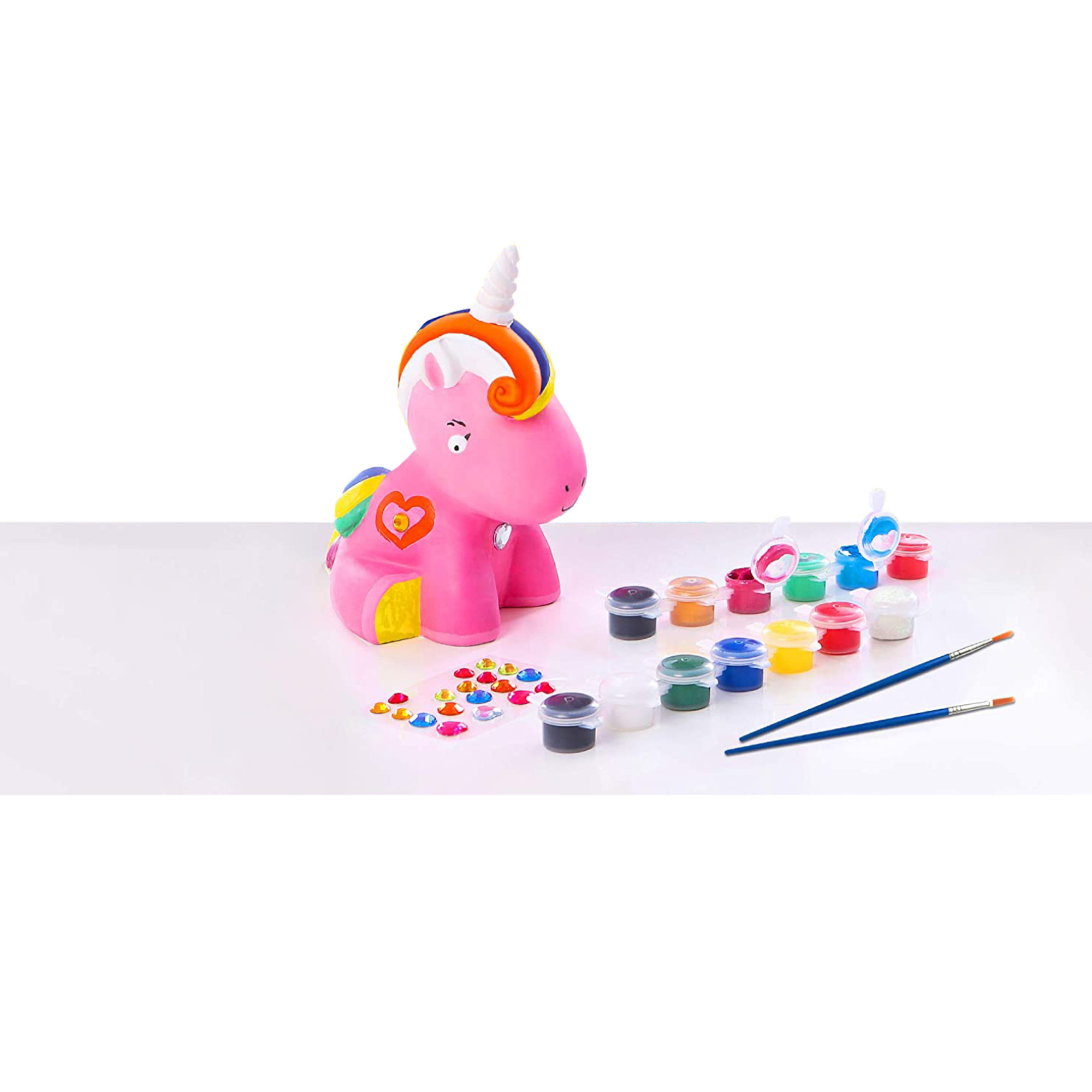 Unicorn Coloring Kit, Kids Piggy Bank, DIY Kids Craft Kits for