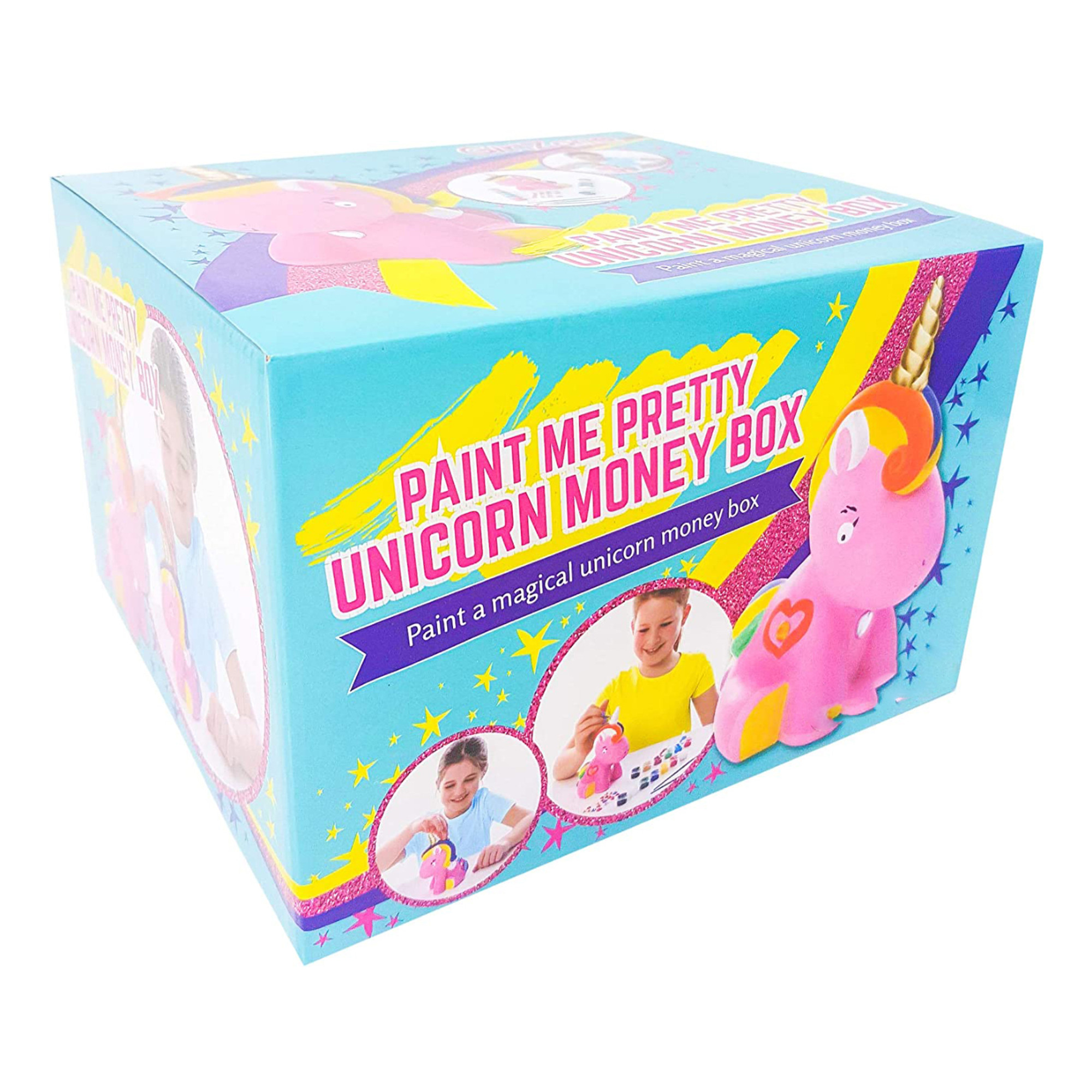  GirlZone Paint Your Own Unicorn Piggy Bank for Girls, Paint a  Cute Unicorn with Cool Metallic Paints, Great Craft Kit for Kids and Fun  Gift Idea : Toys & Games