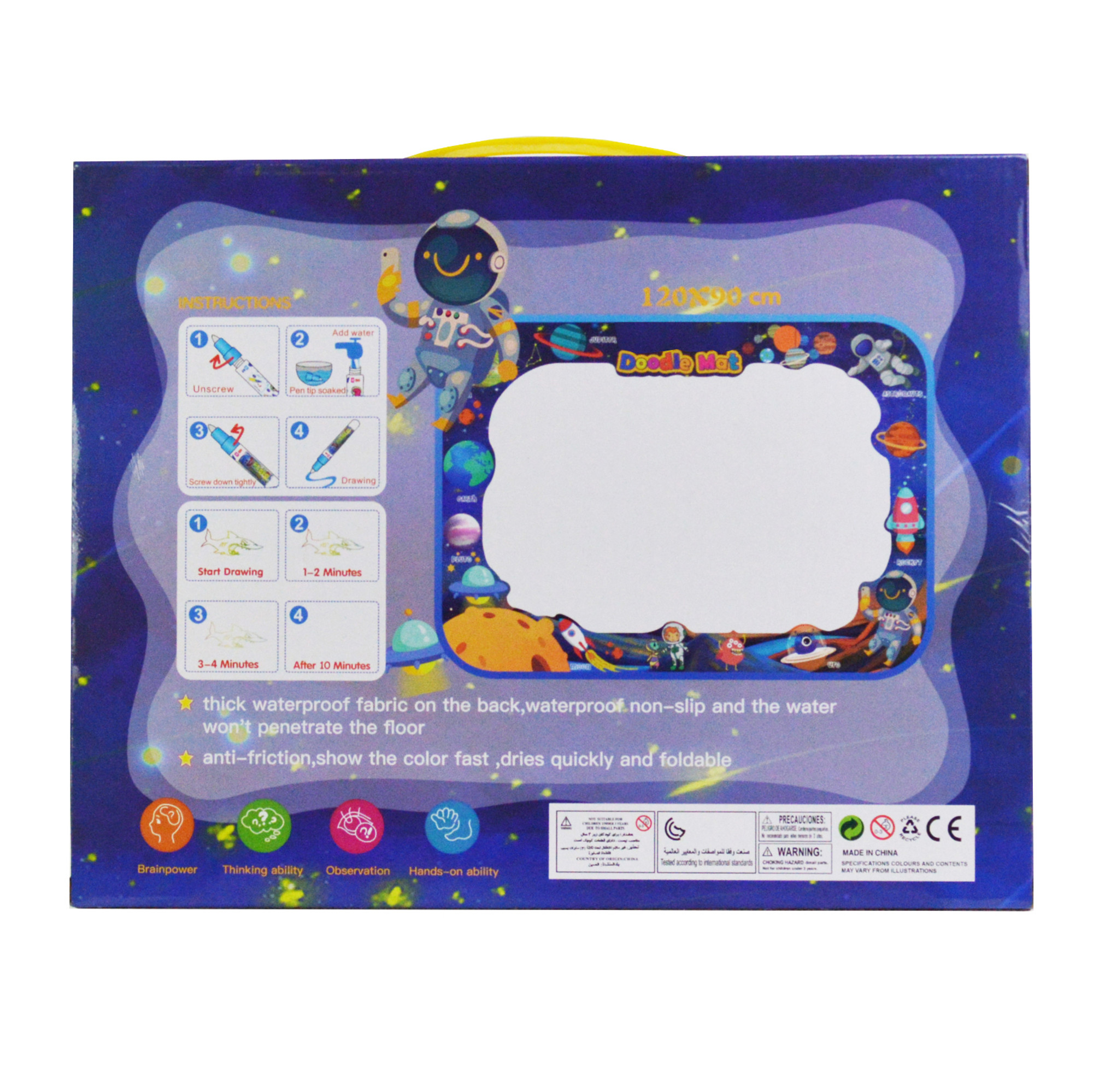 Water Doodle Mat Kids Painting Writing Doodle Toy Mat, 47 x 35'' Extra  Large 3+