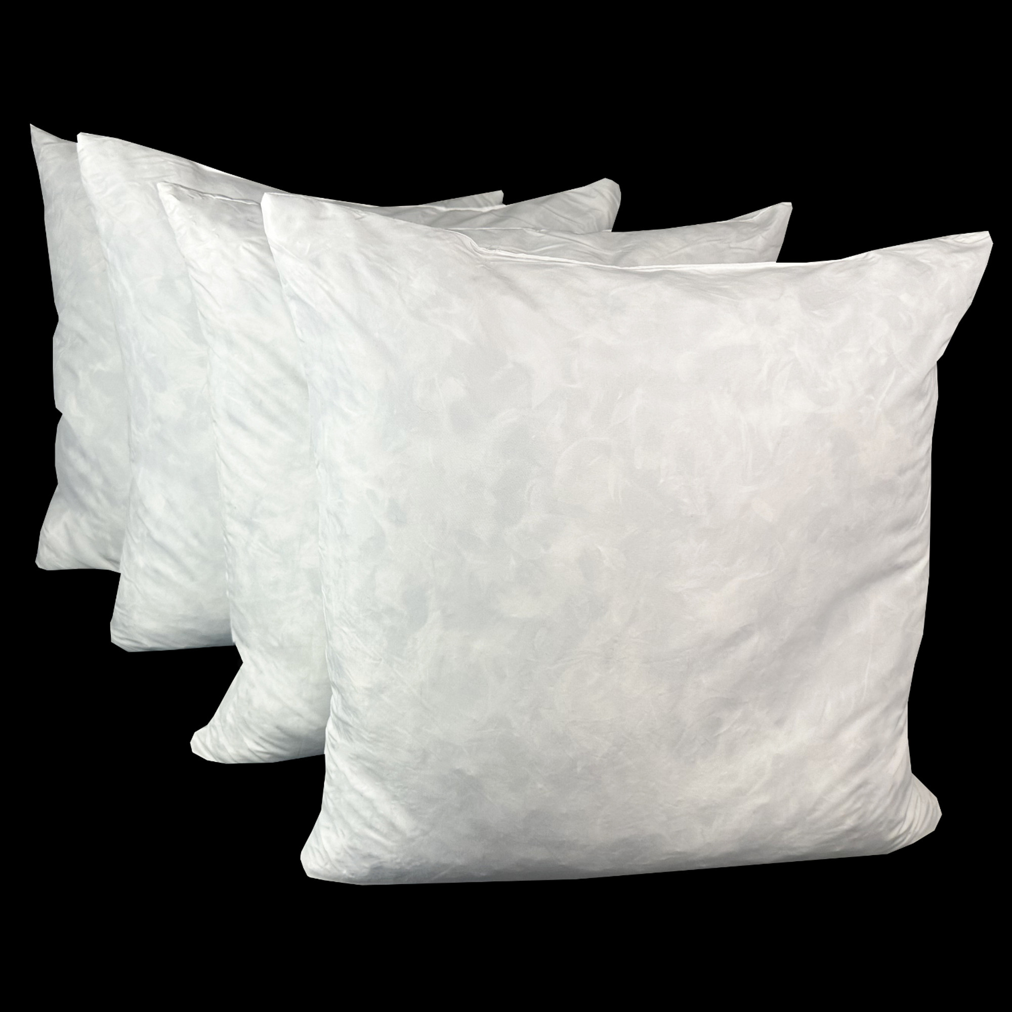 2-Pack Feather Throw Pillow Inserts Ultrasonic Quilting, 18*18