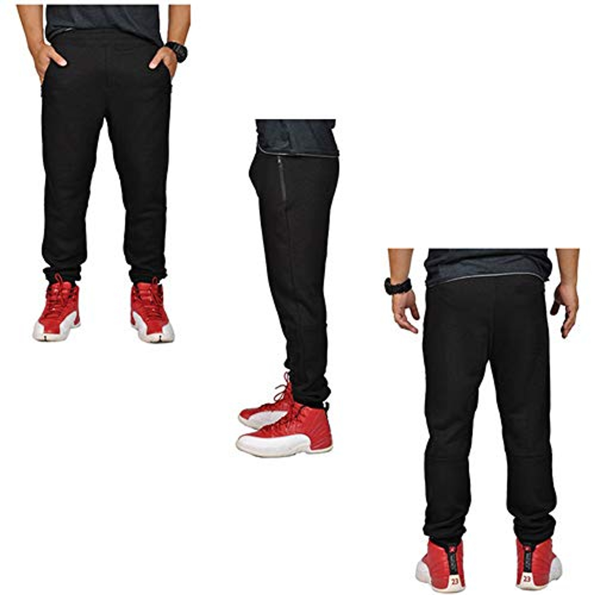 joggers with zippered pockets