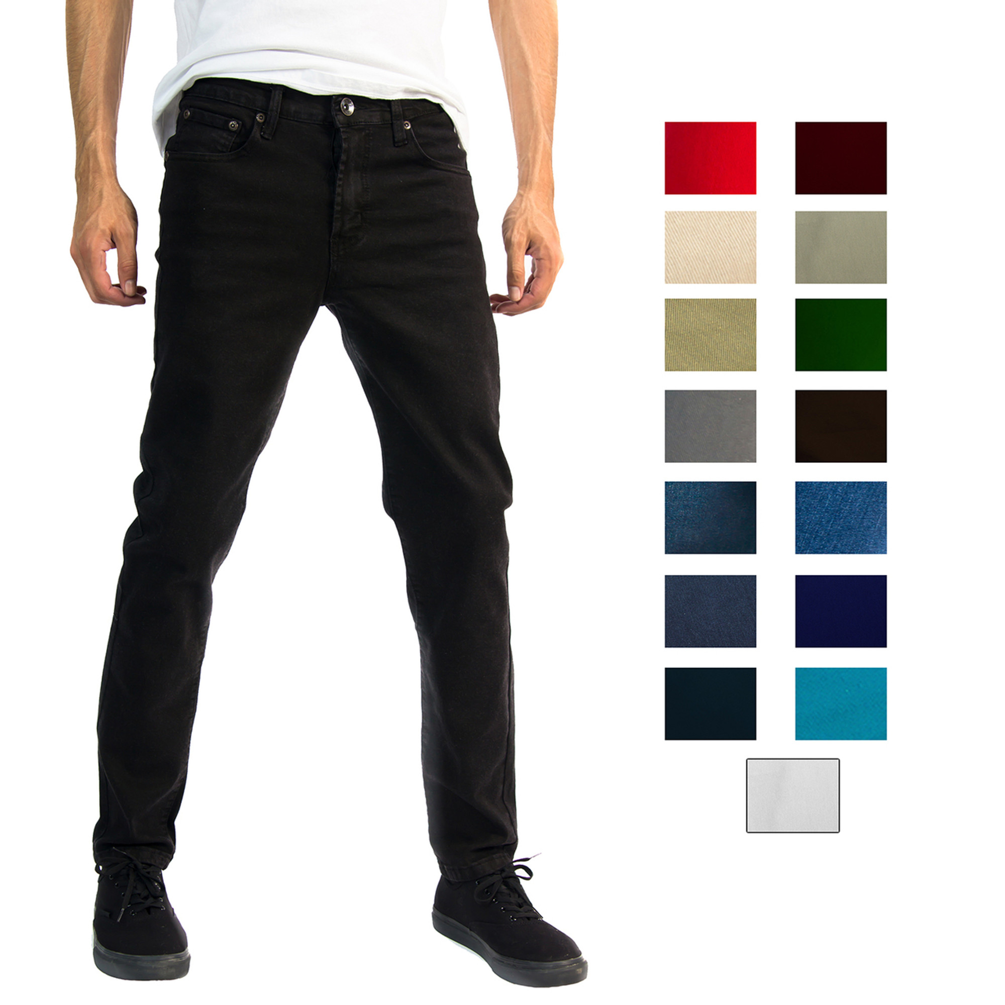 Mens Jeans Pants Rock Designer Denim Jeans Pants Mens Trousers Stretch  Denim USA | eBay