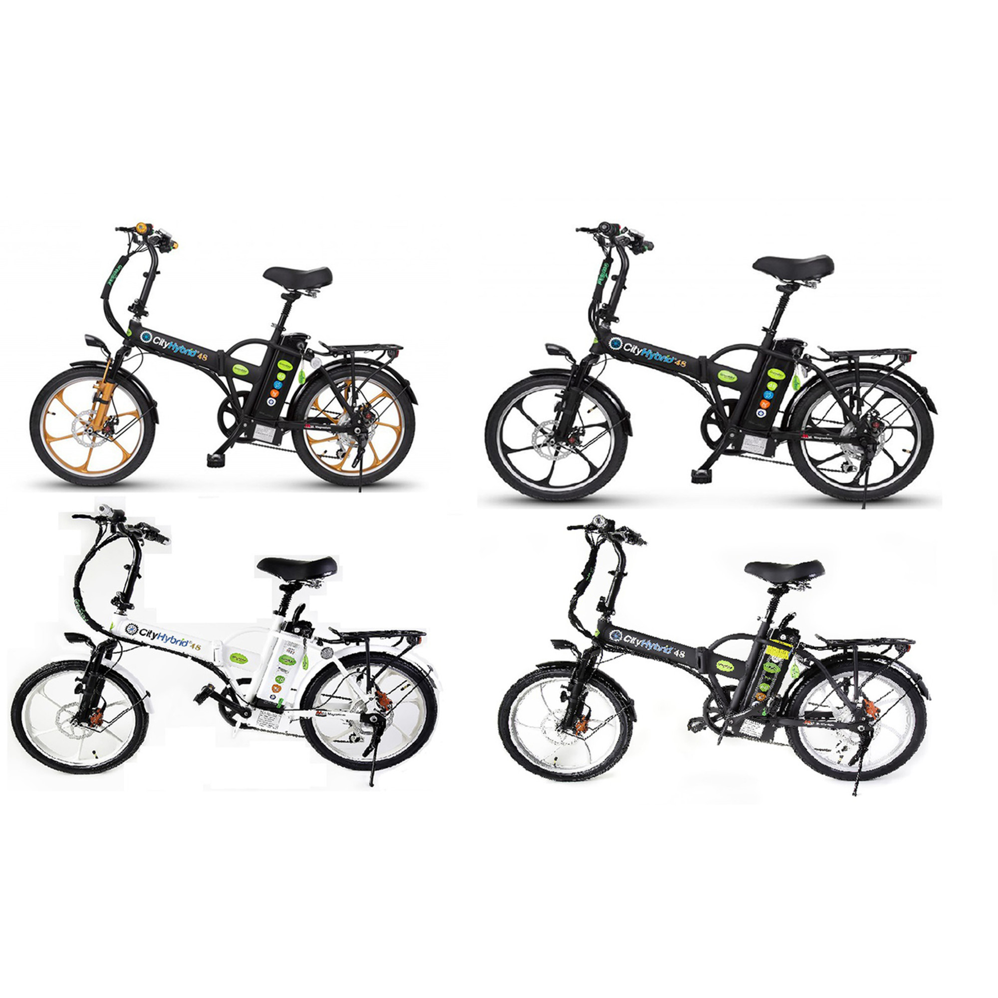 hybrid folding electric bike