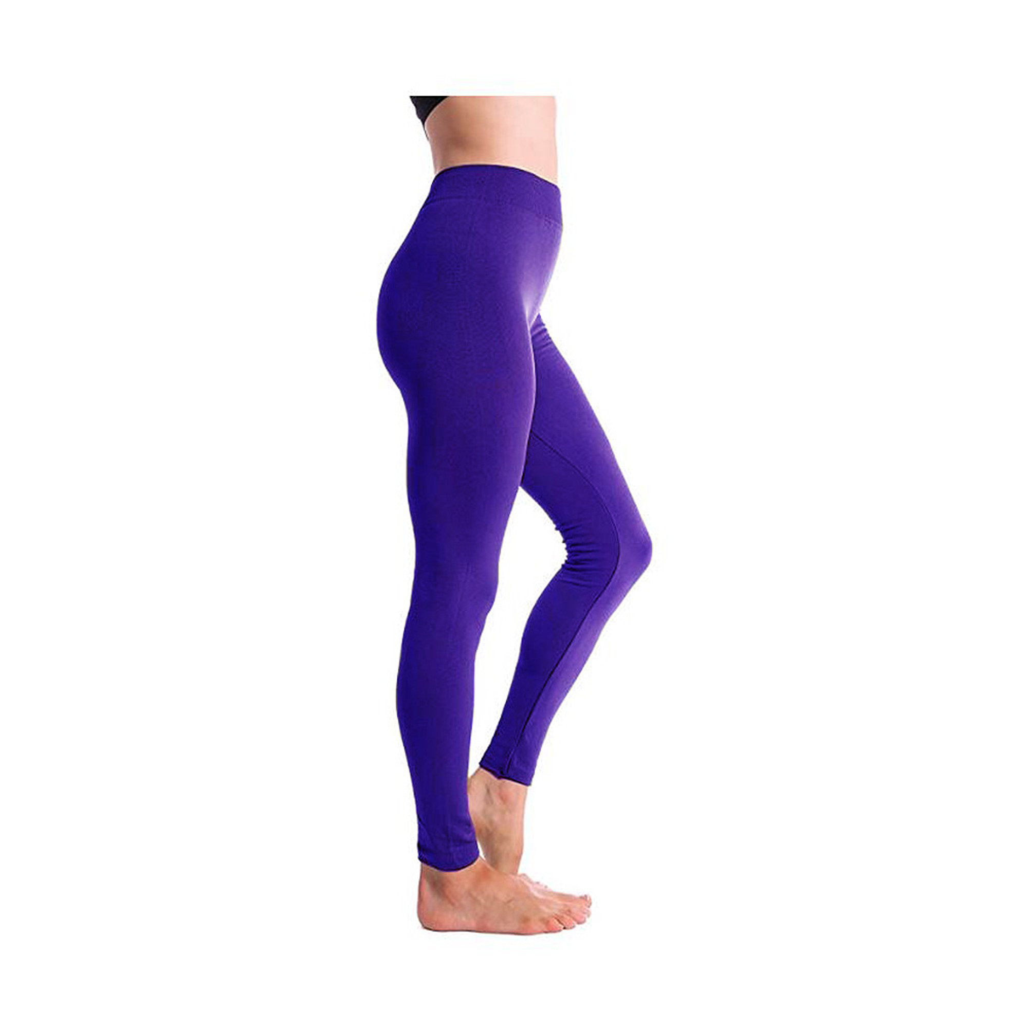 Womens Seamless Fleece High Waisted Stretch Long Yoga Fitness Leggings Pants