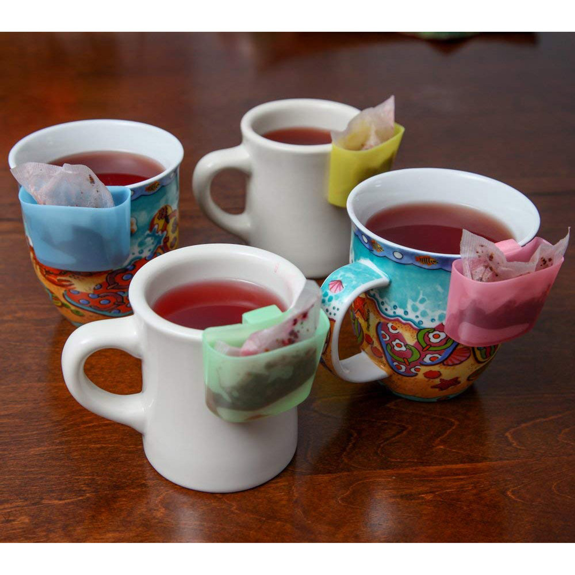 Altatac Hanging Tea Bag Holder Clip-On Mug in Multiple Colors (Set