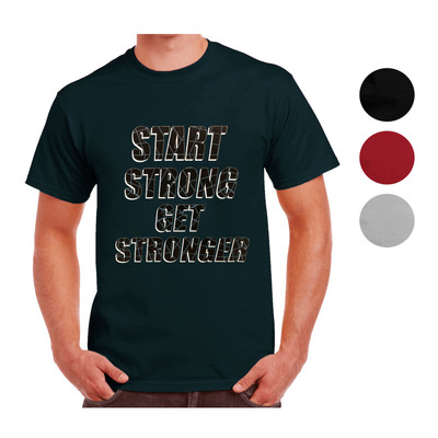 New Balance Men's Start Strong Get Stronger Short Sleeve Crewneck T-Shirt