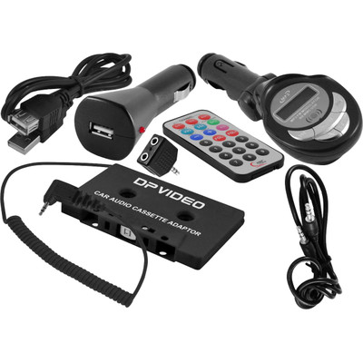 DP Audio Universal Accessory Kit w/ Stereo adapters Cables Splitter Car Charger