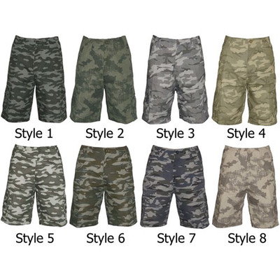 Cargo Army Camouflage Military Tactical Combat Casual Slim Fit Shorts