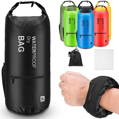 Altatac Waterproof Floating Dry Bag Backpack w/2 Exterior Zip Pocket