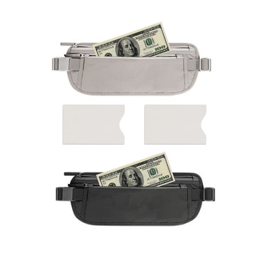 Travel Money Waist Belt with RFID Blocking Theft Protection, Water Resistant, Includes 2 Credit Card Sleeves