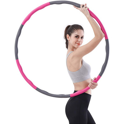ResultSport Foam Padded Weighted Fitness Exercise 100cm Hula Hoop Level 1 1.2kg / 2.65lb - Pink