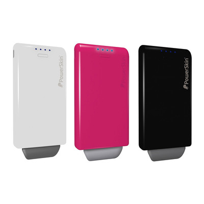 PowerSkin Hybrid Smartphones Battery Charger 2000mAh w/ Built-In Micro USB Cable