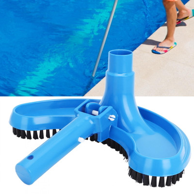 Portable Swimming Pool Vacuum Head – Half-Moon Brush for Pool, Spa, Hot Tub & Fountain Cleaning – Fits 1.25" Poles & 1.5" Hoses – Lightweight Durable Design for Above Ground & Inflatable Pools