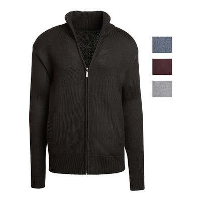 Alta Men's Casual Long Sleeve Full-Zip Mock Neck Sweater Jacket