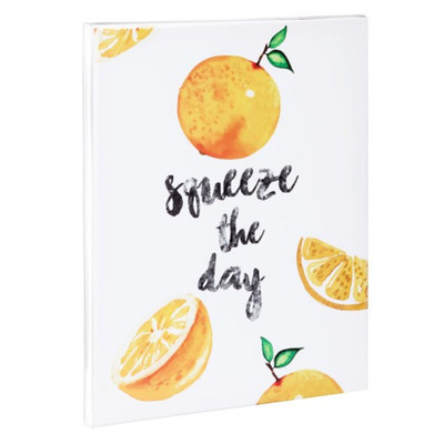 Orange Framed Canvas Wall Art 12" x 16" Positive Quotes Inspirational Wall Art