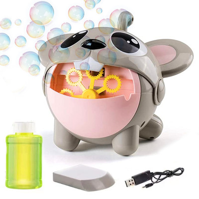 Kids Automatic Bubble Blower Blaster Maker Machine Toy with Rechargeable Battery