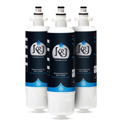 K&J LG LT700P Compatible Refrigerator Water Filter Replacement NSF 42 Certified