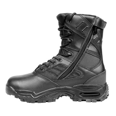 Ridge Men's 8" Waterproof Leather Non-Slip Tactical Military Work Black Shoe Boot
