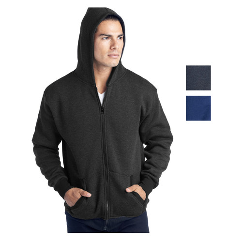 Alta Men's Two-Tone Zipper Closure Hoodie Jacket - Multiple Colors & Sizes