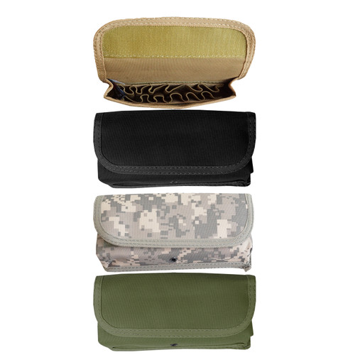 Every Day Carry Tactical Velcro MOLLE 12 Round Shotgun Ammo Pouch Holster
