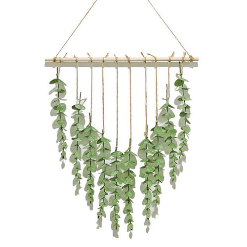 Artificial Eucalyptus Hanging Plants Boho Decor, Eucalyptus Wall Display, Boho Wreath, Greenery Leaves for Bedroom Living Room Bathroom 17"x27"
