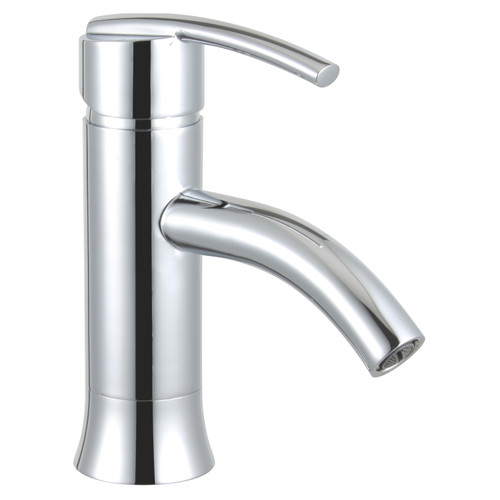 7” Single Hole Bathroom Faucet – Modern Solid Brass Bathroom Sink Faucet with Single Lever Handle, Drip-Free Ceramic Disc, Easy Install – Polished Chrome