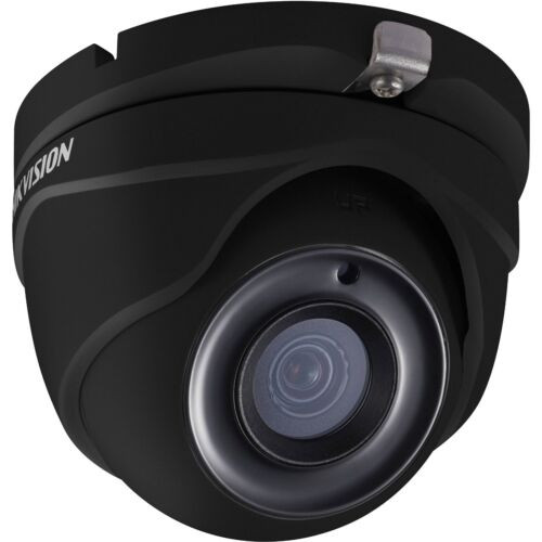 Hikvision DS-2CE56D1T-IRM 1080P HD-TVI EXIR Turret Camera, 2MP CMOS, Smart IR Night Vision 65ft, 3.6mm Lens, Outdoor IP66, True Day/Night, Up-The-Coax, Security Surveillance CCTV Camera - Black