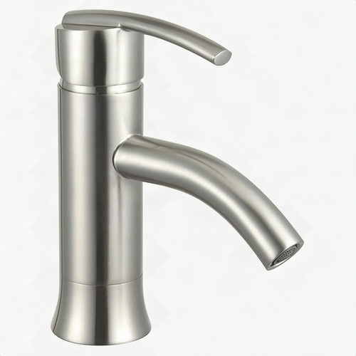 Waverly 7" Single Hole Single Handle Modern Bathroom Faucet Brushed Nickel