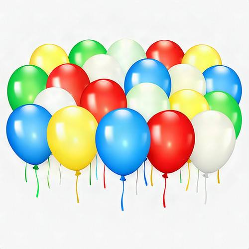 25-Pack LED Light Up Balloons Birthday Party Wedding Decoration Supplies Colors
