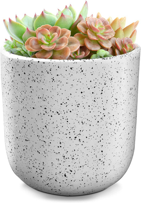 Ceramic Modern Home Gardening Plant Flower Planter Pots 5.75" with Drainage Hole