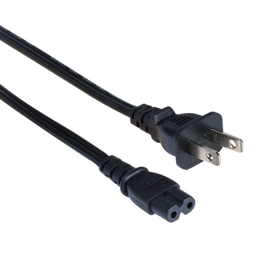 Alta 6ft. Non-Polarized 2 Prong Power Cord IEC 320 C7 to NEMA 1-15P