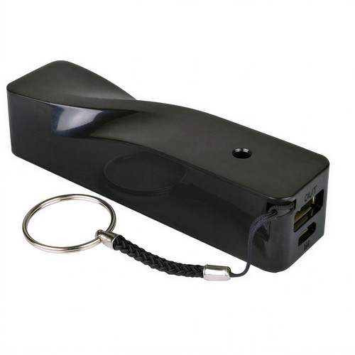 A5 Portable Power Supply Power Bank Charger USB 2.0 2600mAh Black