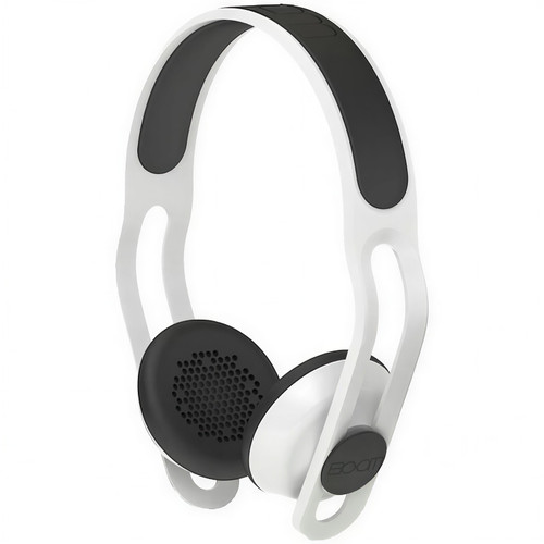 Boom SWAP Water Resistant Customizable Headphones w/ Inline Mic & Remote - White