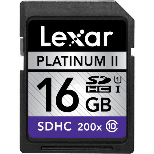 Lexar Platinum II 16GB 200x Class 10 SDHC UHS-I Memory Card
