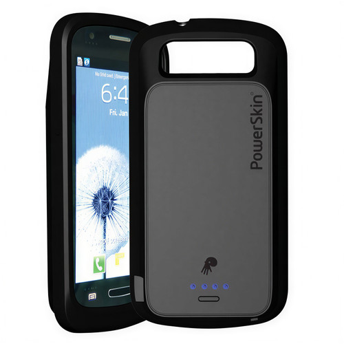 PowerSkin Rechargeable Battery Charger Case for Samsung Express - Black