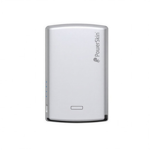 Refurbished PowerSkin 4000mAh Rechargeable Battery Power w/ Built-In Micro USB Cable for Smartphones - Silver